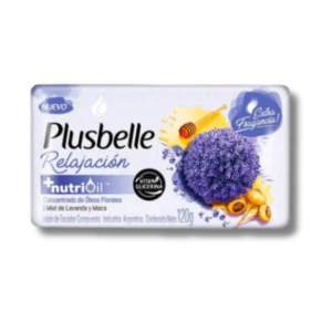 Jabon Tocador Plusbelle Lavanda 120G.