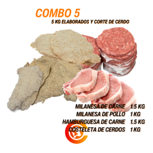 Combo 5 - 5 Kg Elaborados Y Corte De Cerdo