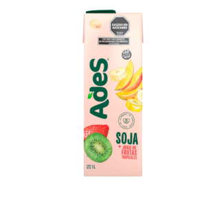 Ades Soja +Jugo Frutas Trop.1Lt