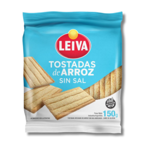 Tostadas De Arroz Leiva Sin Sal 150G