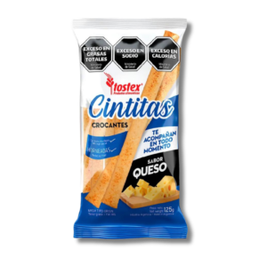 Cintitas Tostex Queso 125G.