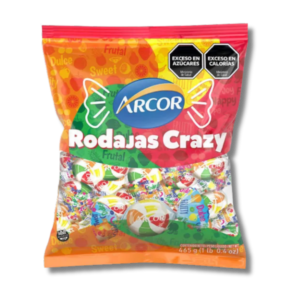 Caramelos Rodajas Crazy Arcor 465G