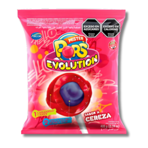 Chupetines Mister Pop Cereza X24u.