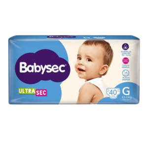 Pañales Babysec Ultra Gx40u