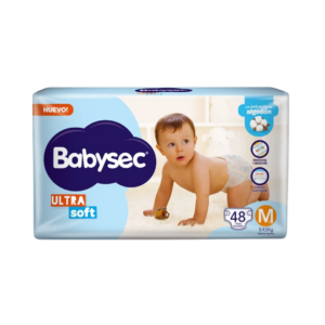Pañales Babysec Ultra Soft M X 48U