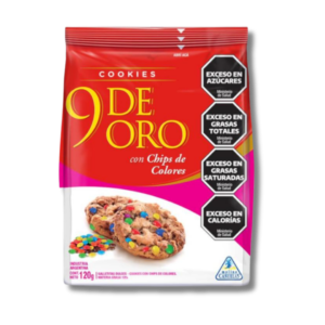 Galletitas 9 De Oro Cookies Colores 120G.