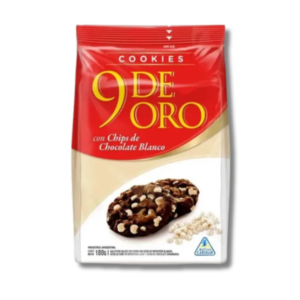 Galletitas 9 De Oro Cookies Chips Neg.X120g