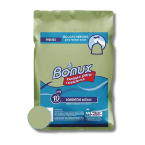 Bolsa Consorcio Bonux Verde 60X100 X 10U