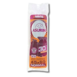 Bolsas Residuos Asurin Rollo 45X60 X 30U