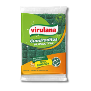 Esponja Virulana De Fibra Cuadraditos