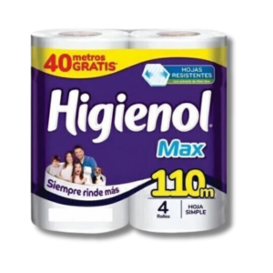 Papel Higienico Higienol Max 4X110m